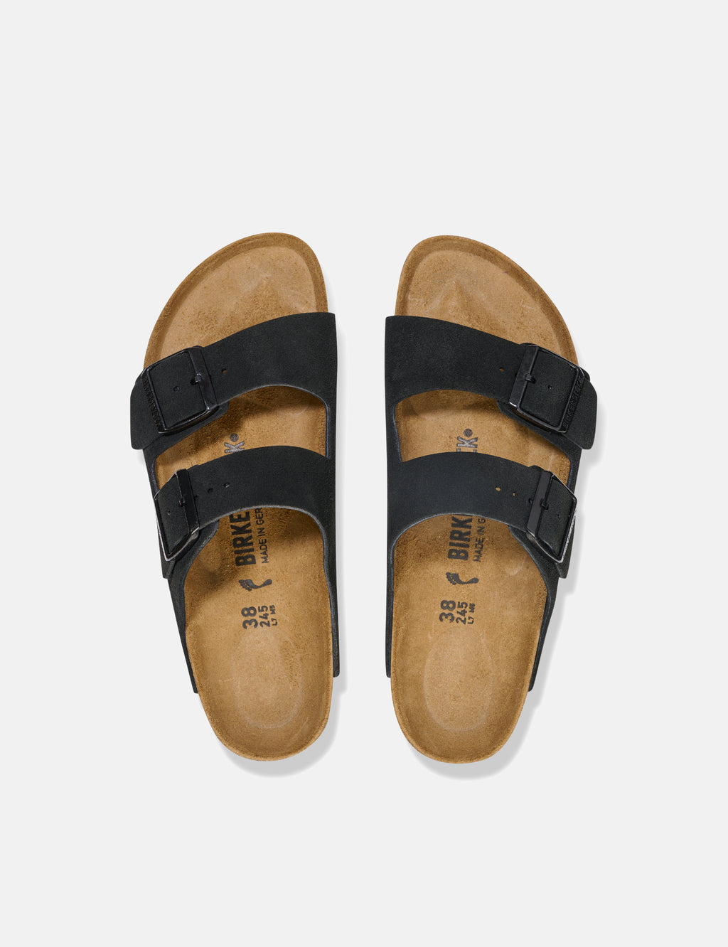 Birkenstock Arizona Suede Sandals Regular Black