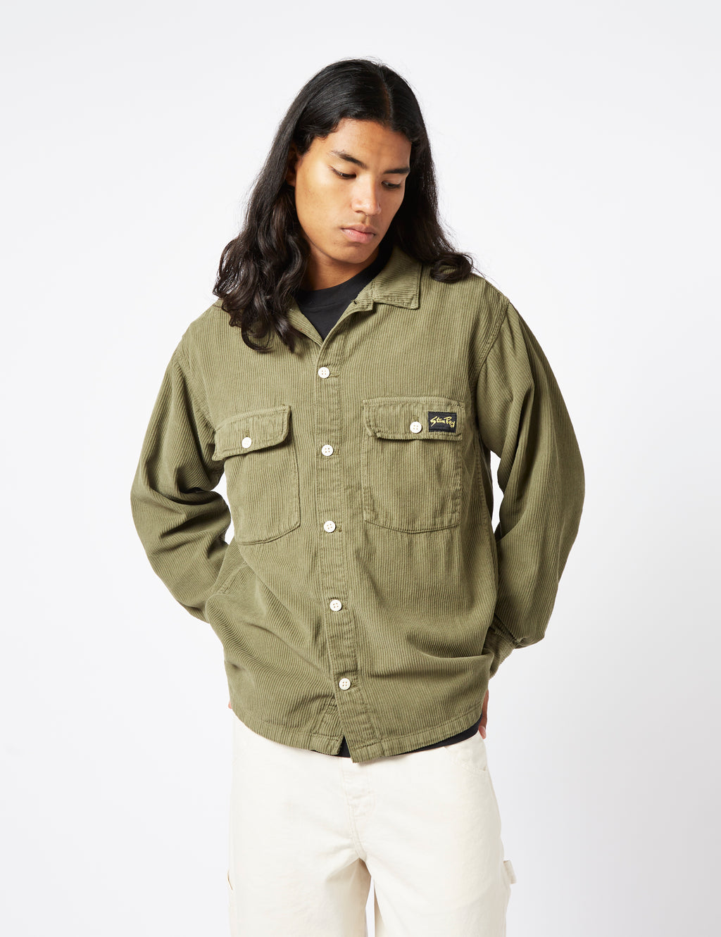 Stan Ray CPO Shirt (Cord) - Olive Green