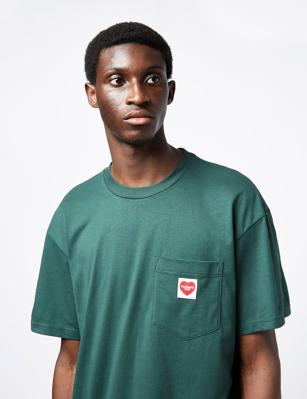 Carhartt-WIP Pocket Heart T-Shirt (Loose) - Discovery Green I