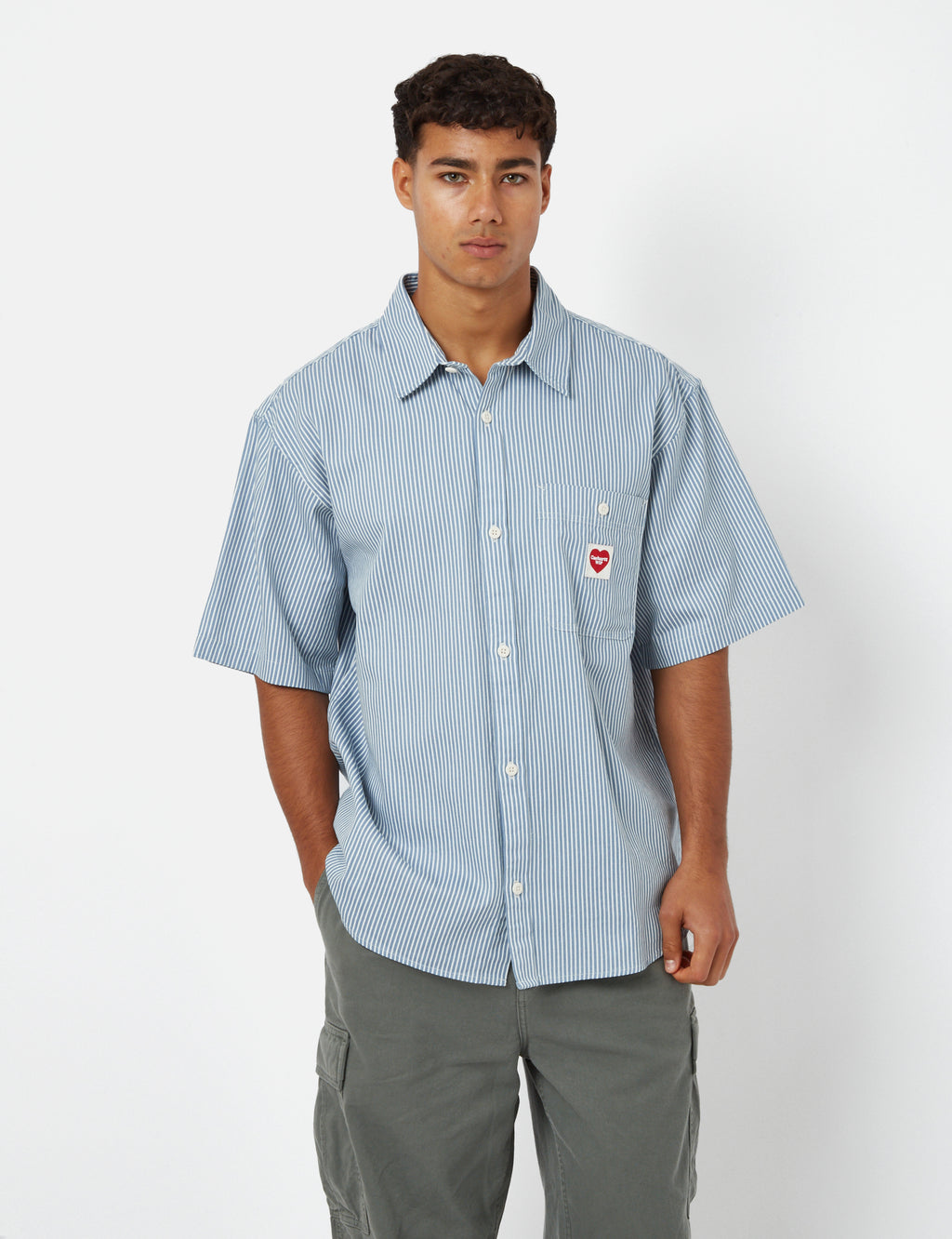 Carhartt-WIP Terrell Shirt (Stripe) - Bleach/Wax I Urban Excess