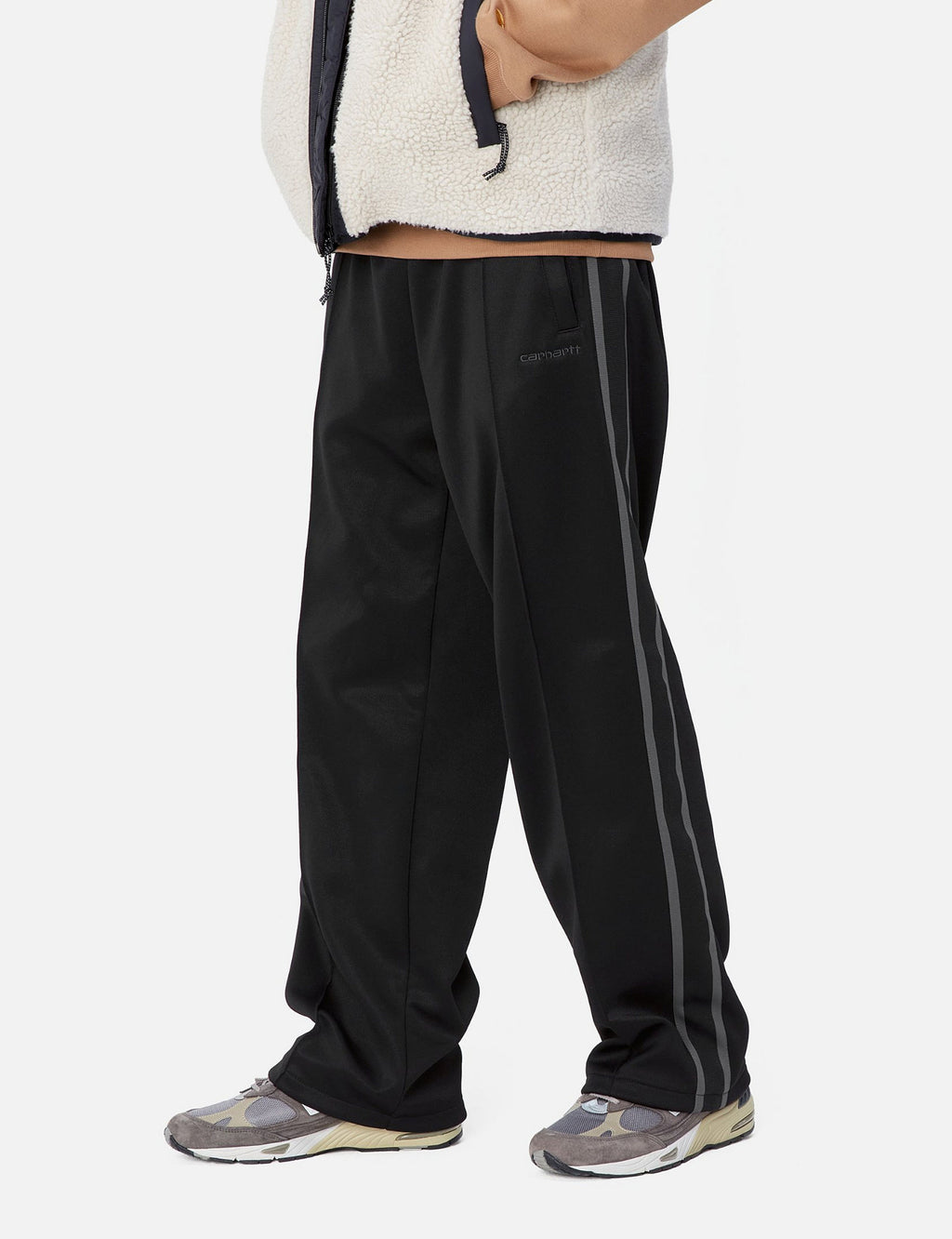 Carhartt WIP Bolan Sweat Pant Black Graphite Grey Urban Excess. URBAN EXCESS