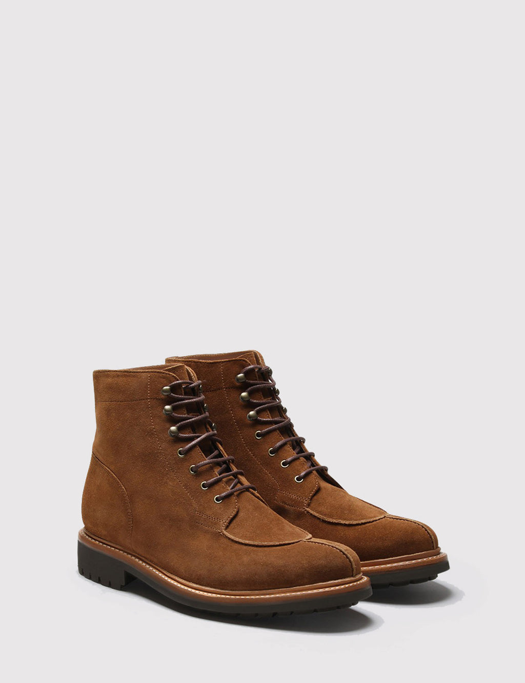 Grenson Grover Suede Apron Boot Snuff