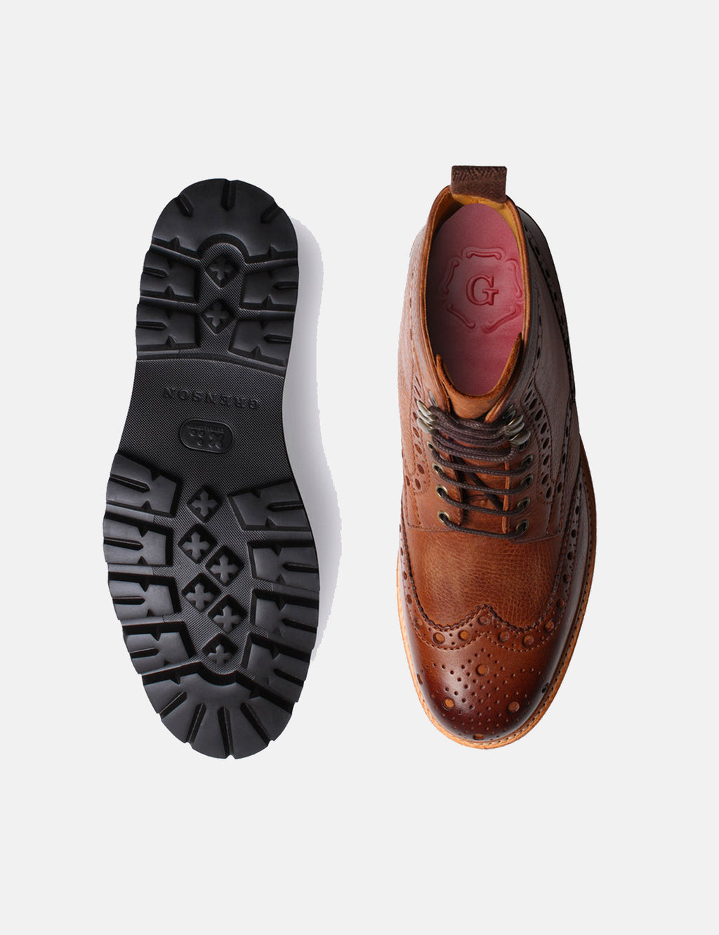 Grenson fred commando shop sole brogue boot