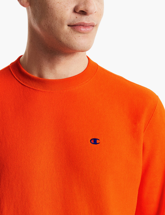 Champion crewneck sweatshirt store orange