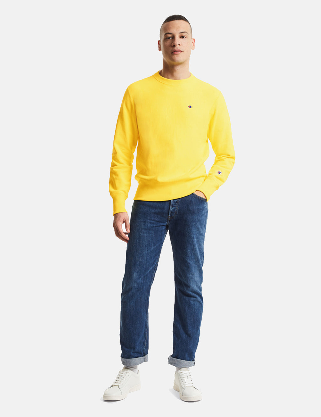 Champion sweater neon jeans sale