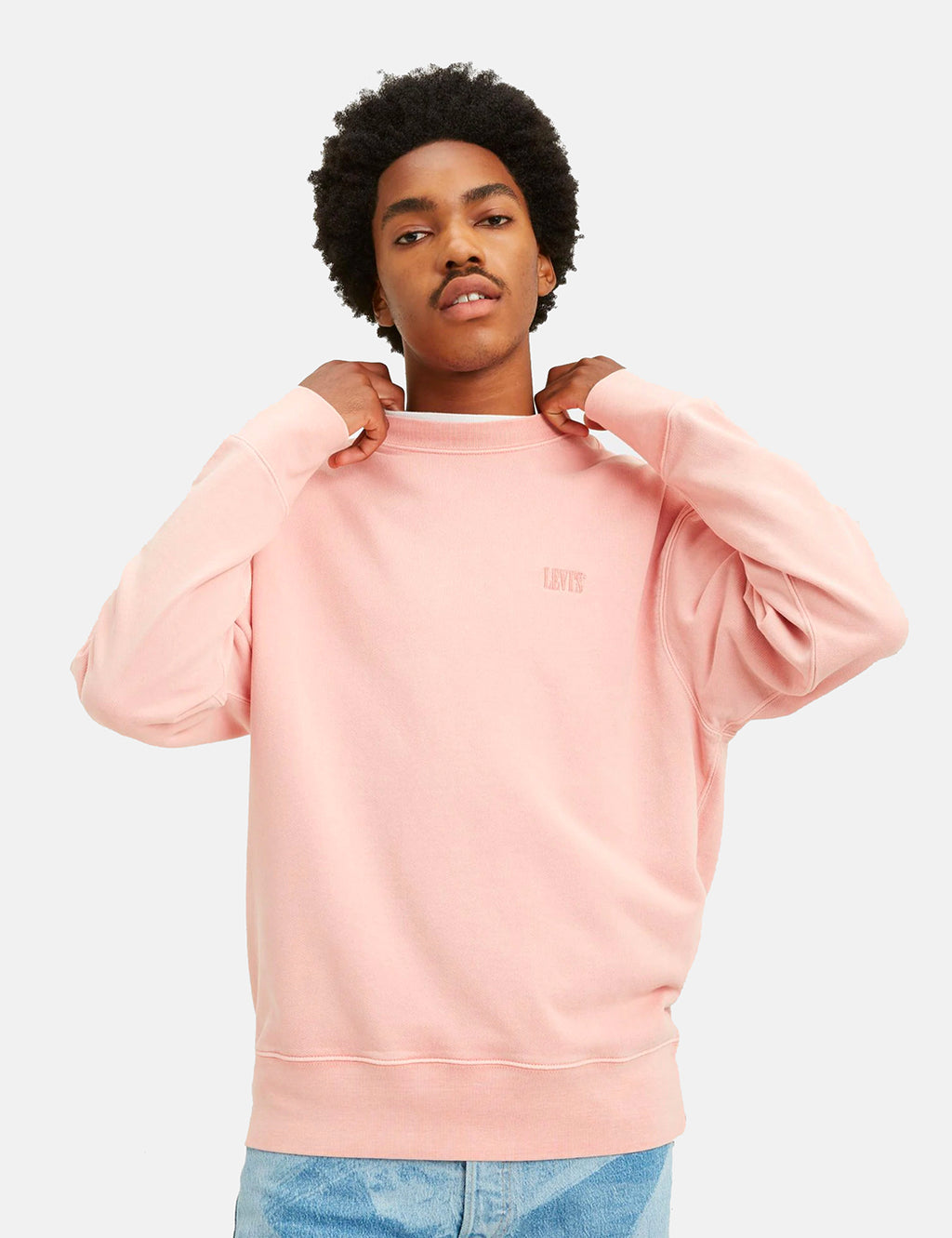 Levis pink clearance sweatshirt