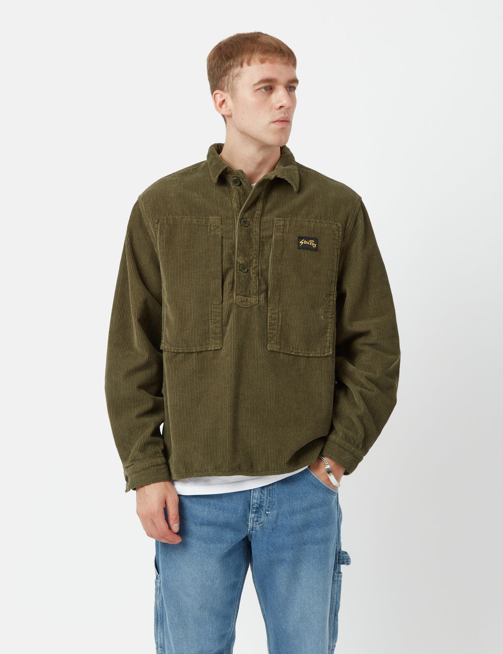 Stan Ray Painters Shirt (Cord) - Olive Green | Urban Excess