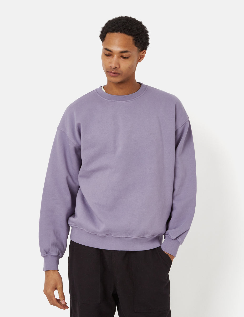 Colorful Standard Oversized Crew Sweatshirt (Organic) - Purple