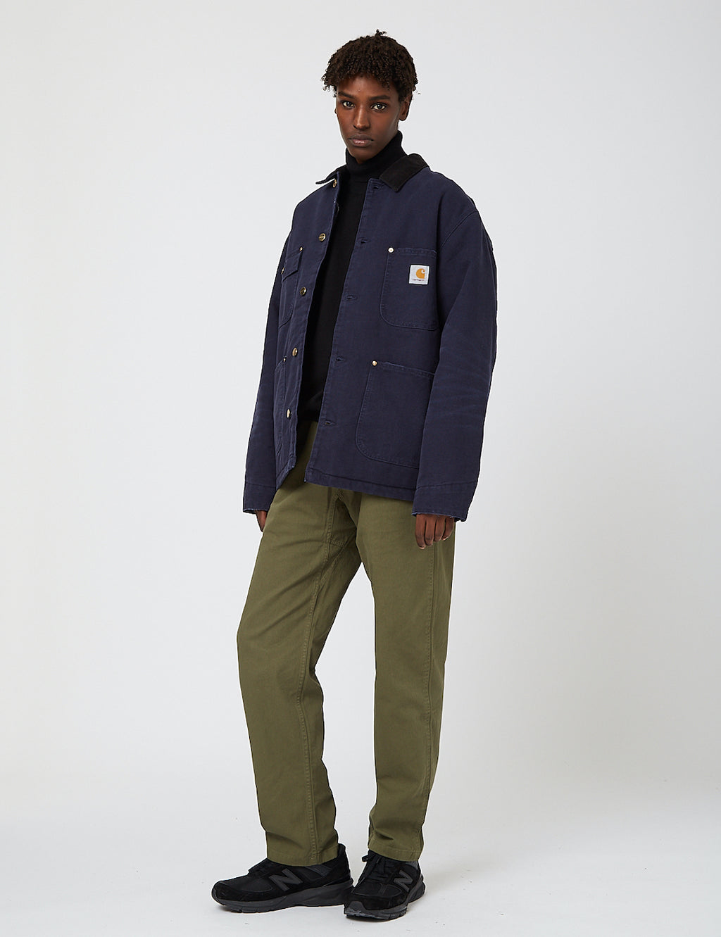 Carhartt wip og chore coat in dark navy best sale