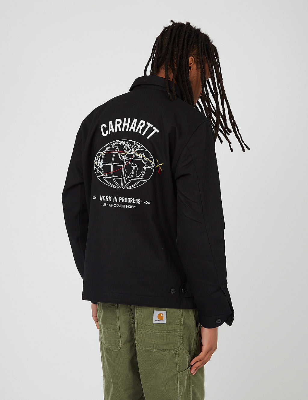 Carhartt-WIPカートグラフジャケット（コットンツイル）-ブラック