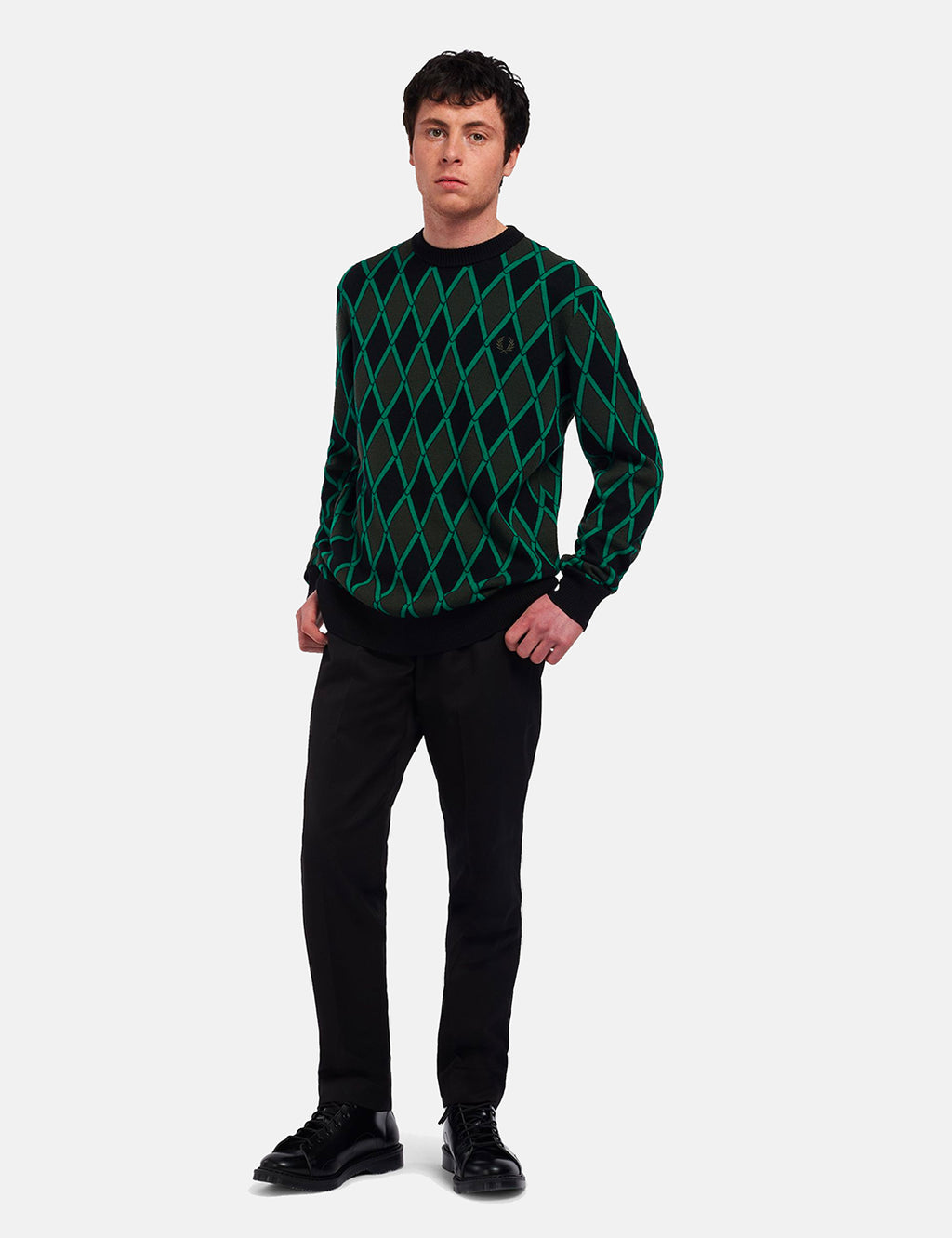 Fred perry hot sale green jumper