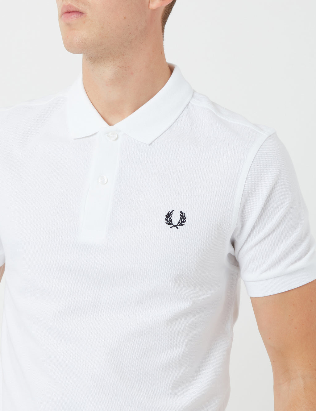 Fred Perry Plain Fred Perry Shirt - White I URBAN EXCESS.