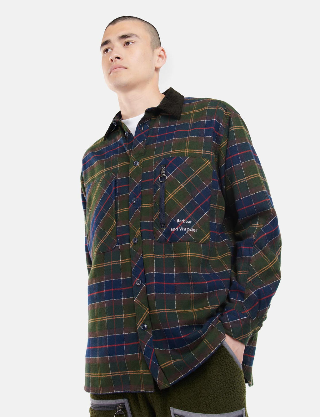 Barbour and wander タータン シャツ sizeM定価31900円