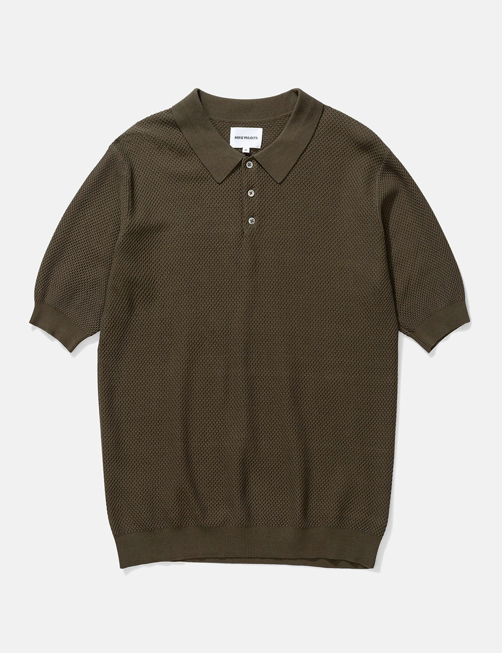 Norse Projects Johan Light Bubble Polo-Ivy Green