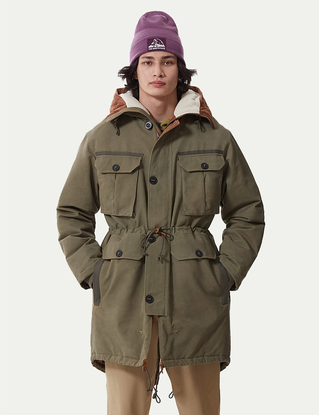 Olive fishtail store parka