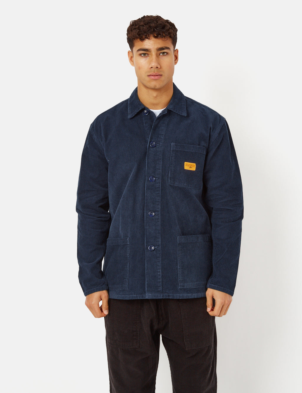 Service Works Coverall Jacket (Cord) - Navy Blue