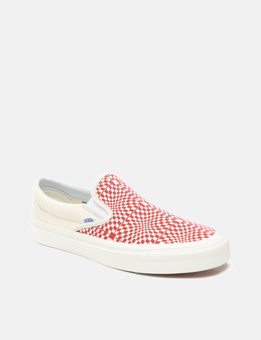 Vans Classic Slip-On 98 DX Canvas - Red/White Check | URBAN EXCESS.