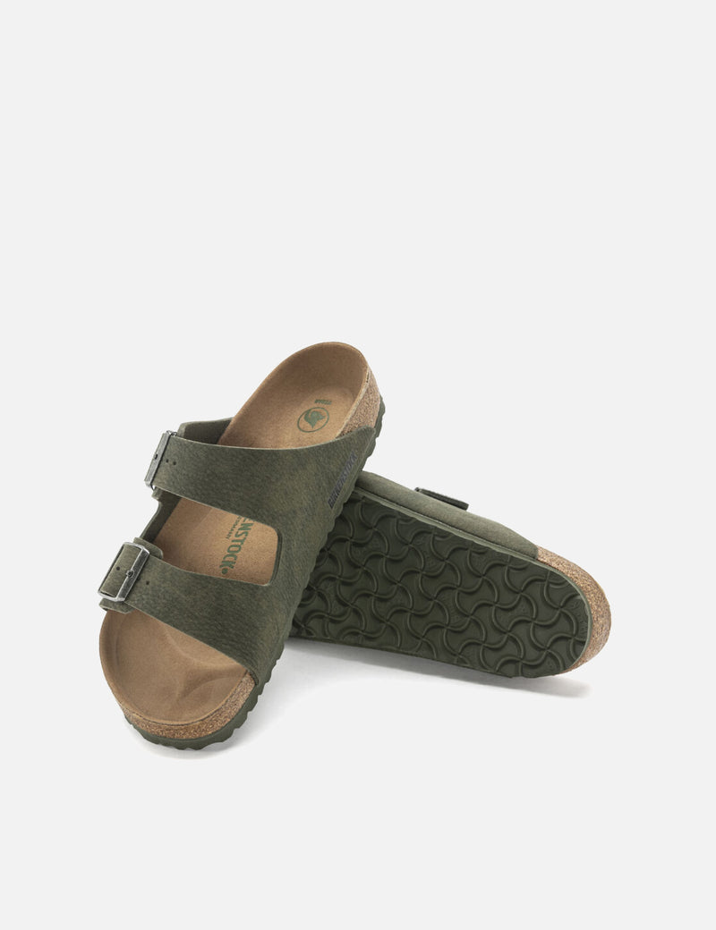 Birkenstock Arizona Vegan Sandals (Regular) - Thyme Green