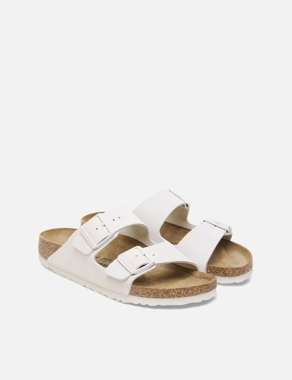 Birkenstock Women's Arizona Sandals LEVE Antique (Narrow) - White