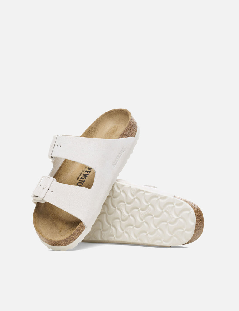 Birkenstock Women's Arizona Sandals LEVE Antique (Narrow) - White