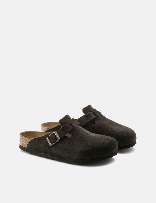 Birkenstock Women's Boston Clogs (Narrow) - Mocca Brown