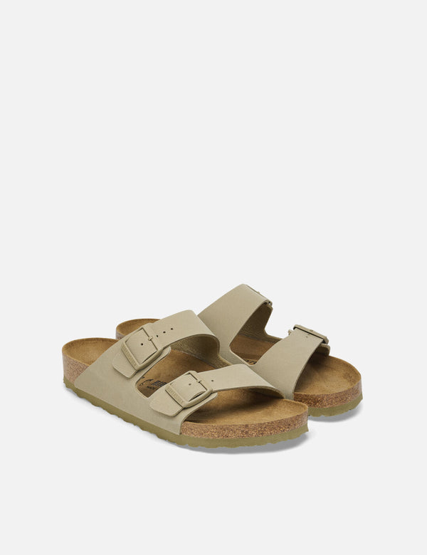 Birkenstock Arizona Sandals Birko-flor (Regular) - Faded Khaki