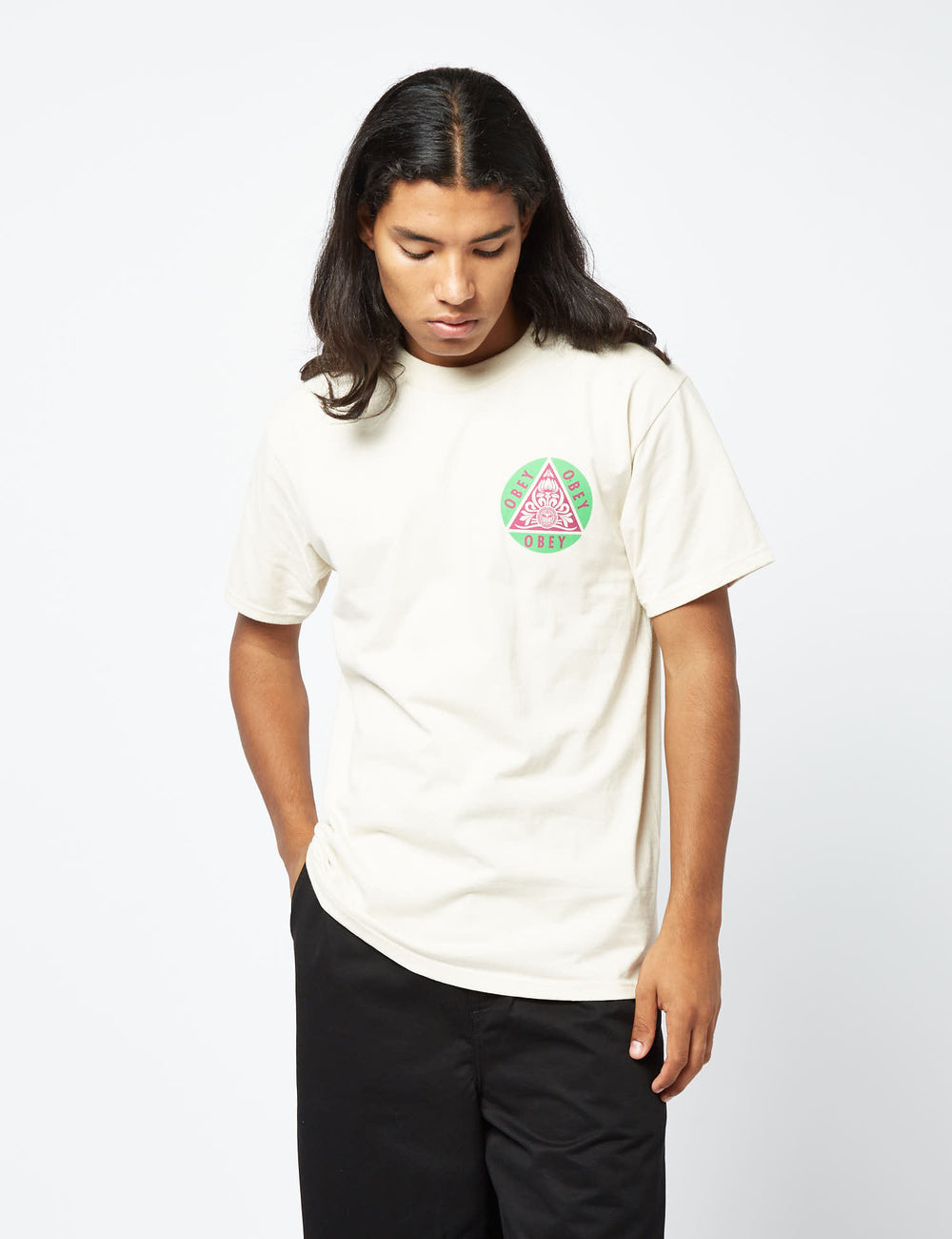 Obey t shirt clearance white