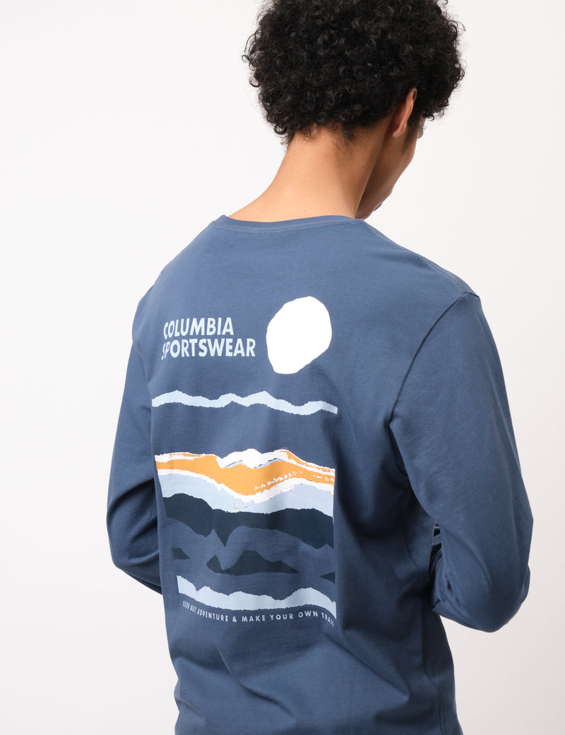 Columbia Explorers Canyon Long Sleeve T-Shirt - Mountain Blue