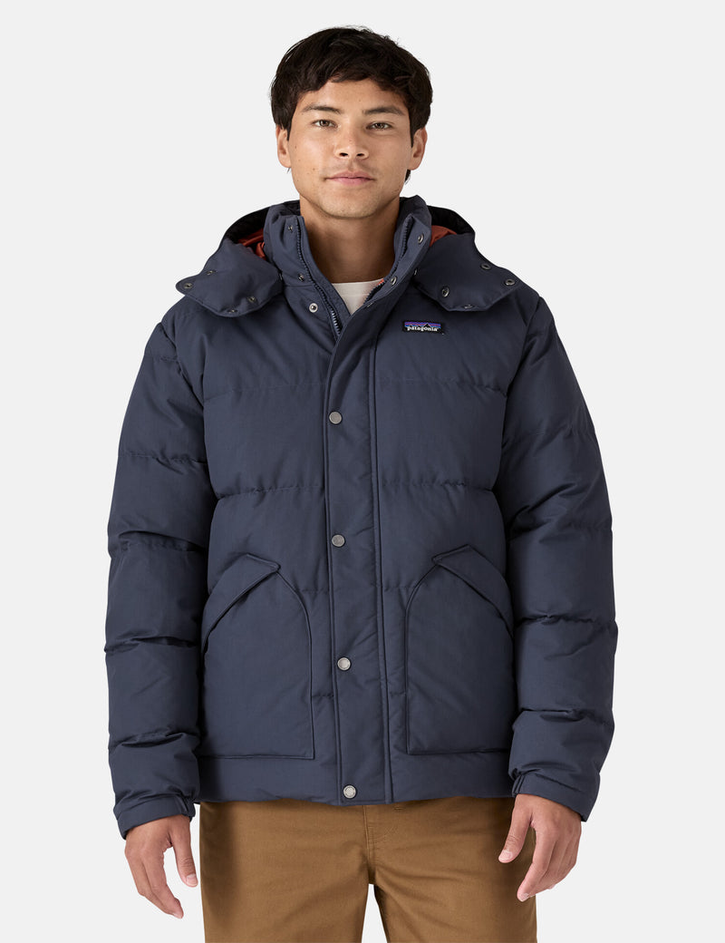 Patagonia Downdrift Jacket - Smolder Blue w/Burnished Red