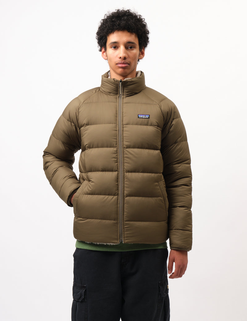 Patagonia Reversible Silent Down Jacket - Basin Green