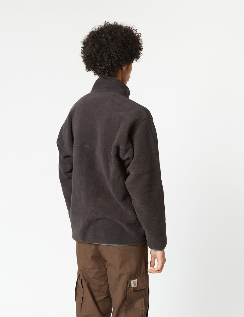Patagonia Synchilla Snap-T Pullover - Black/Forge Grey