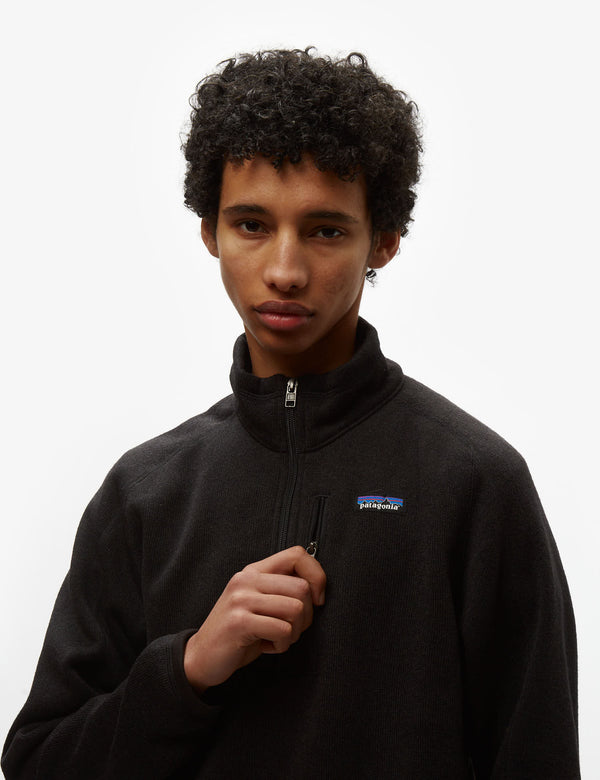 Patagonia Better Sweater 1/4 Zip Fleece - Black