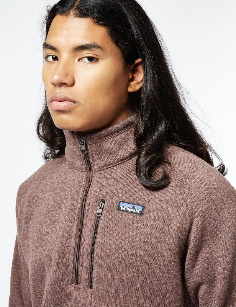 Patagonia Better Sweater 1/4 Zip Fleece - Dusky Brown I Urban Excess. –  URBAN EXCESS
