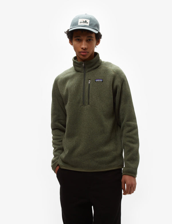 Patagonia Better 스웨터 1/4 Zip Fleece-Industrial Green