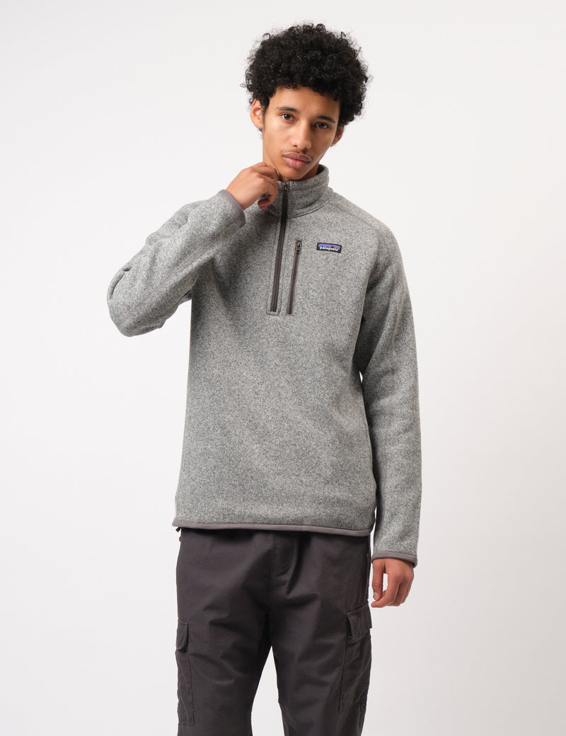 Patagonia Better Sweater 1/4 Zip Fleece - Stonewash Grey