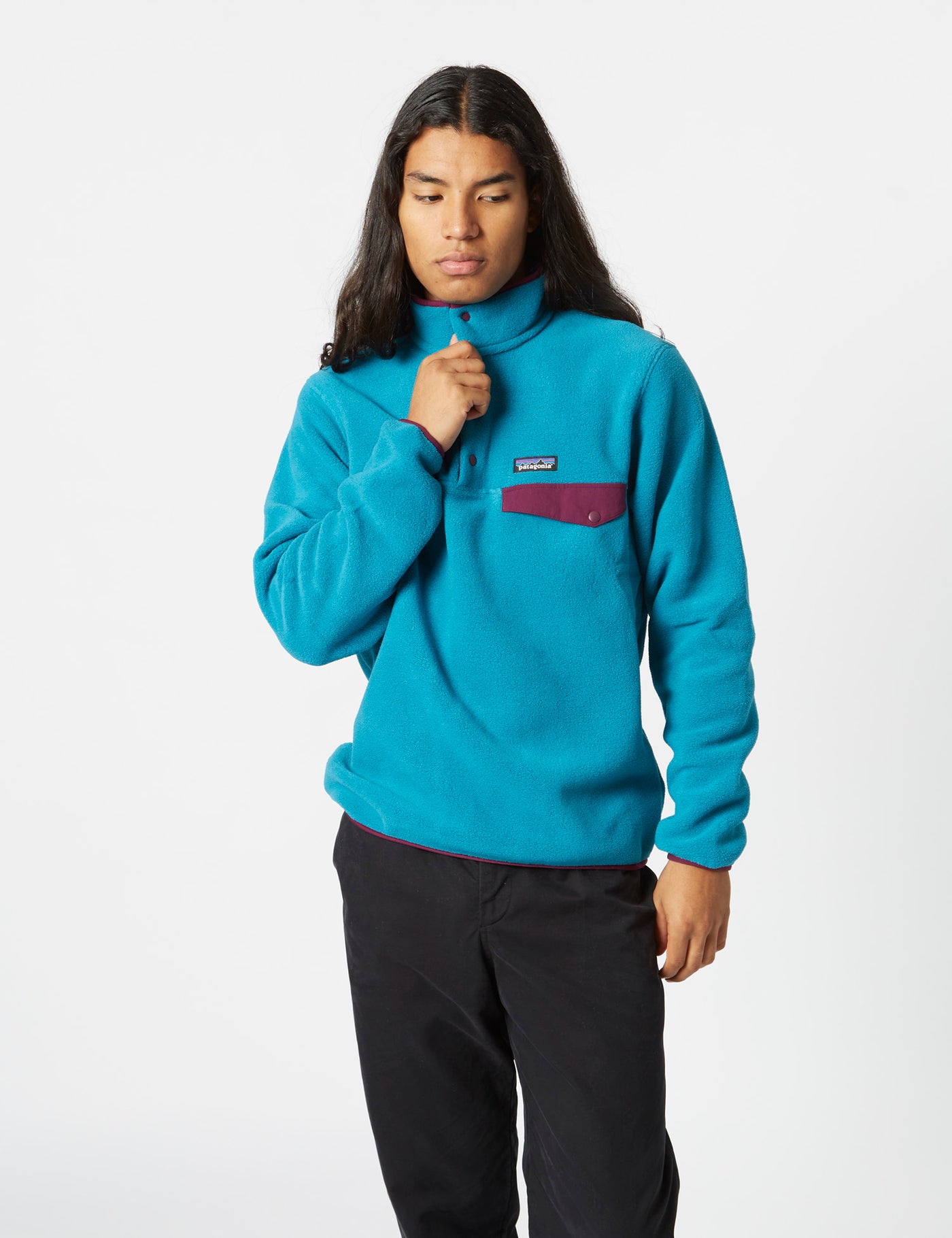 Blue patagonia synchilla sale