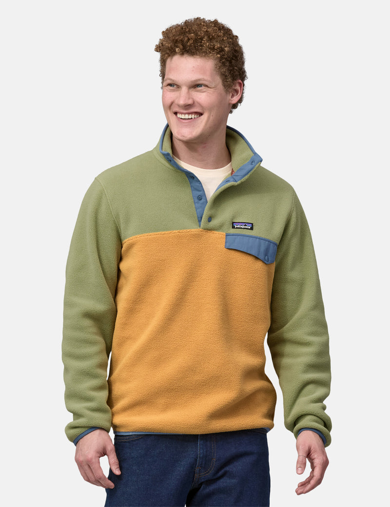 Patagonia Lightweight Synch Snap-T Fleece Pullover - Pufferfish Gold