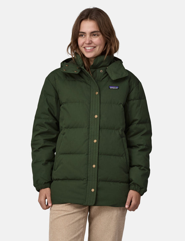 Patagonia Women's Cotton Down Parka - Torrey Pine Green