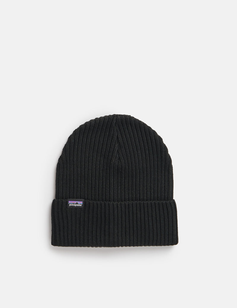 Patagonia Fisherman's Rolled Beanie Hat - Black