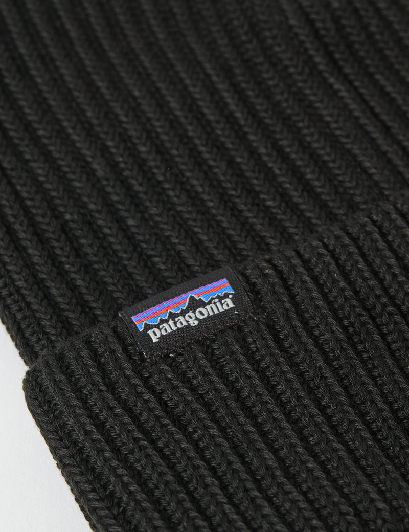 Patagonia Fisherman's Rolled Beanie Hat - Black