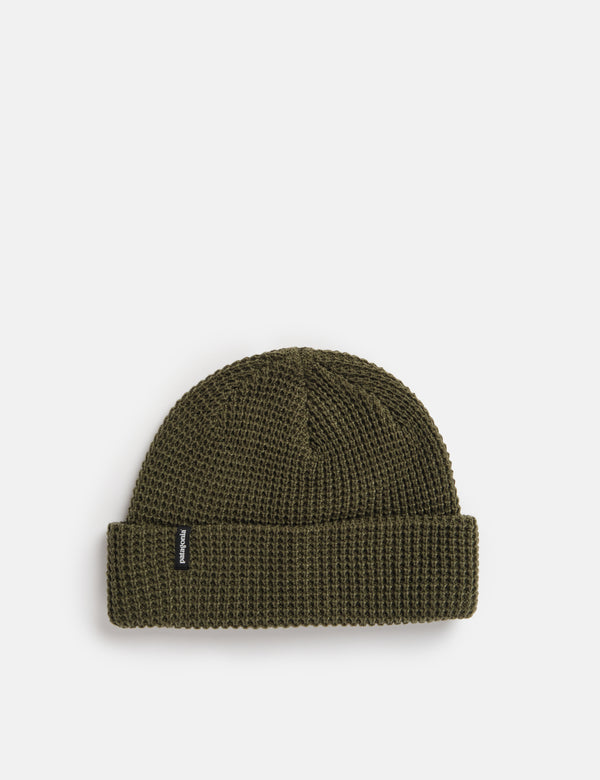 Patagonia Snowdrifter Beanie Hat - Pine Needle Green