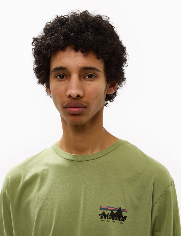 Patagonia '73 Skyline Organic T-Shirt - Buckhorn Green