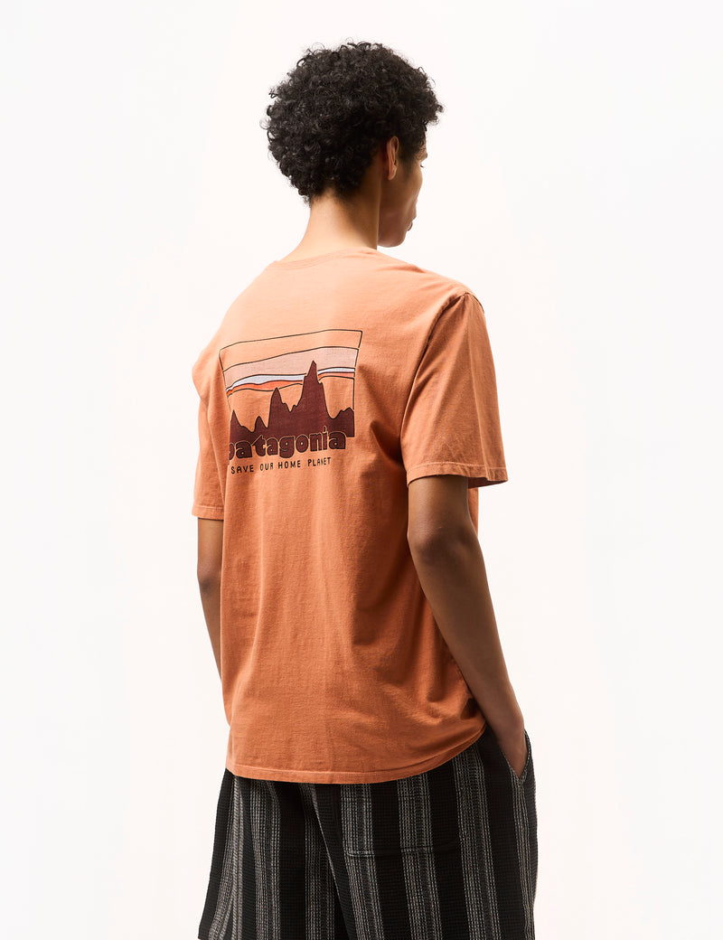 Orange patagonia t shirt online