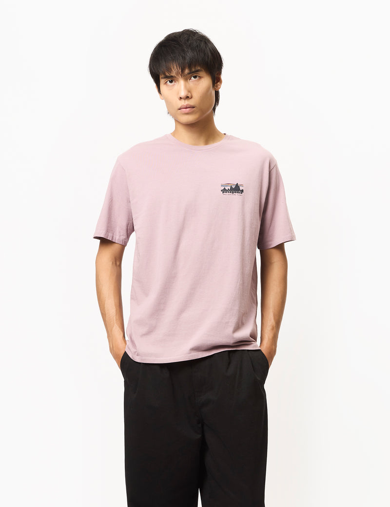 Patagonia '73 Skyline Organic T-Shirt - Stormy Mauve