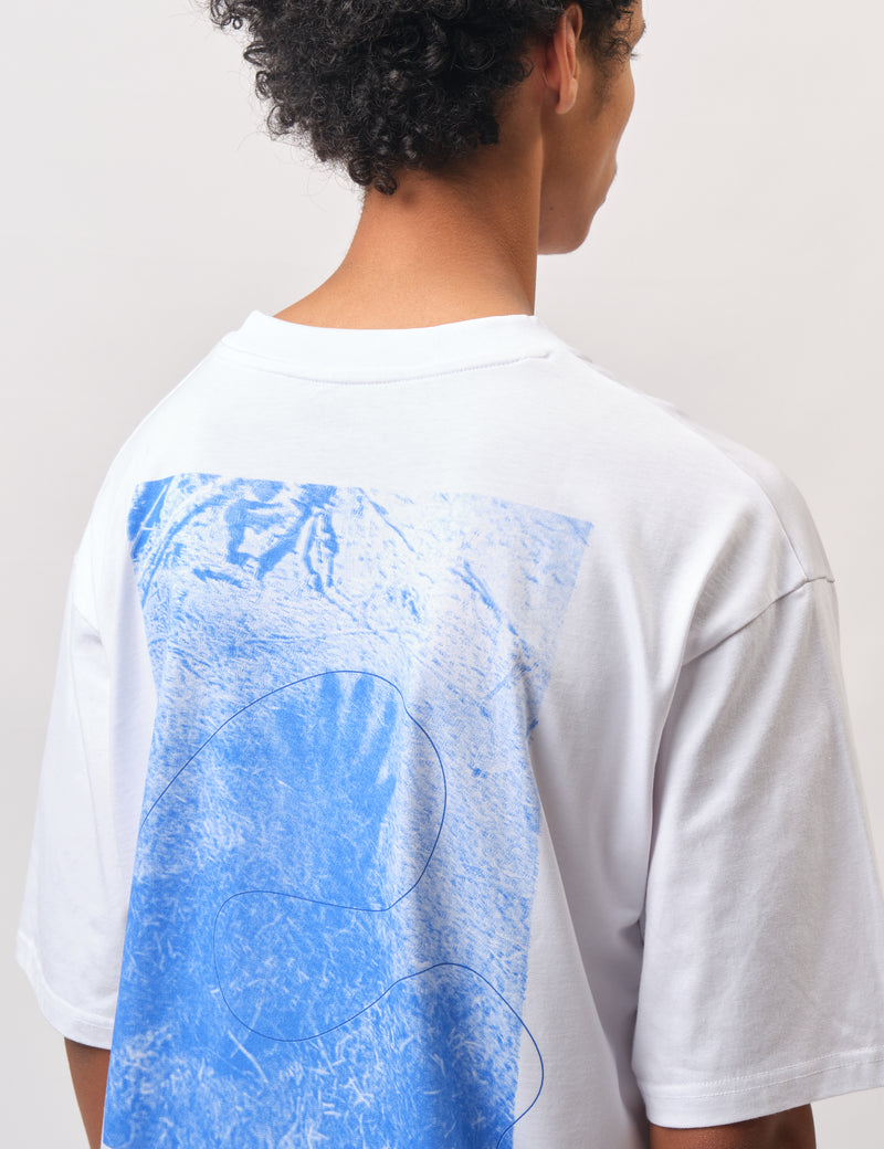 Elliker Rill Hand Print T-Shirt - White