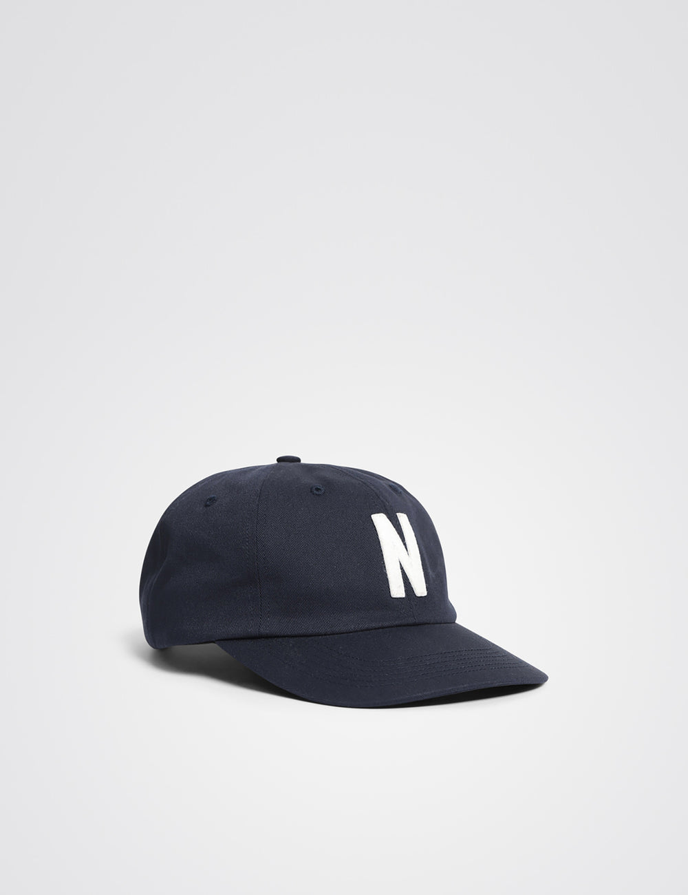 Norse Projects Felt N Twill Sports Cap - Dark Navy Blue | Urban