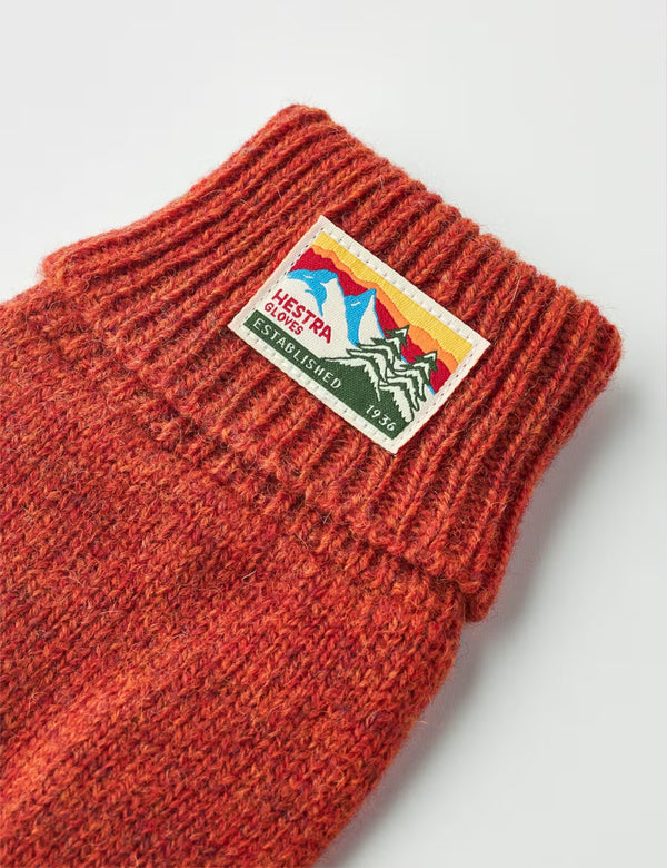 Hestra Raggwool Gloves - Brick Red