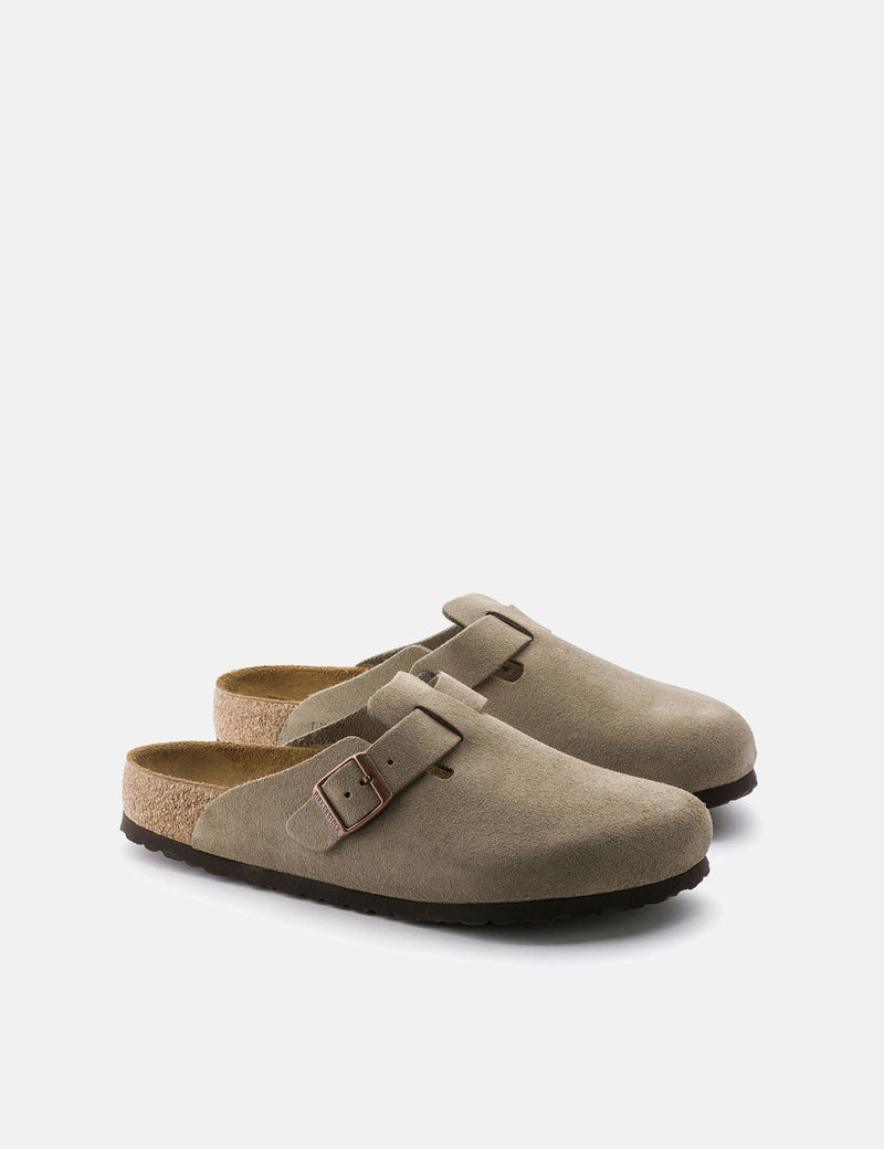 Birkenstock Women's Boston Clogs (Narrow) - Taupe