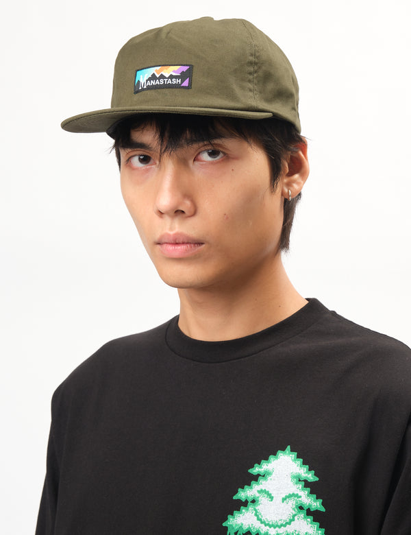 Manastash Rainbow Logo Cap - Olive Green