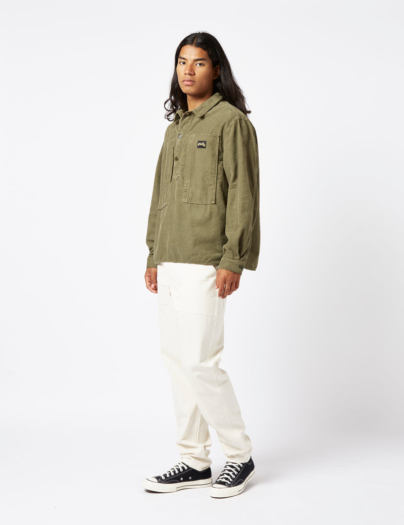 Stan Ray Painters Shirt (Cord) - Olive Green